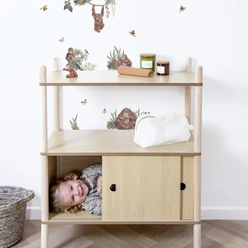 Lilipinso Wall Sticker A3 Rainforest Orang-Utans Brown