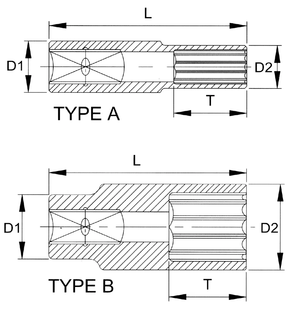 1/2 Inch Spline Socket, 30mm GearLock Socket