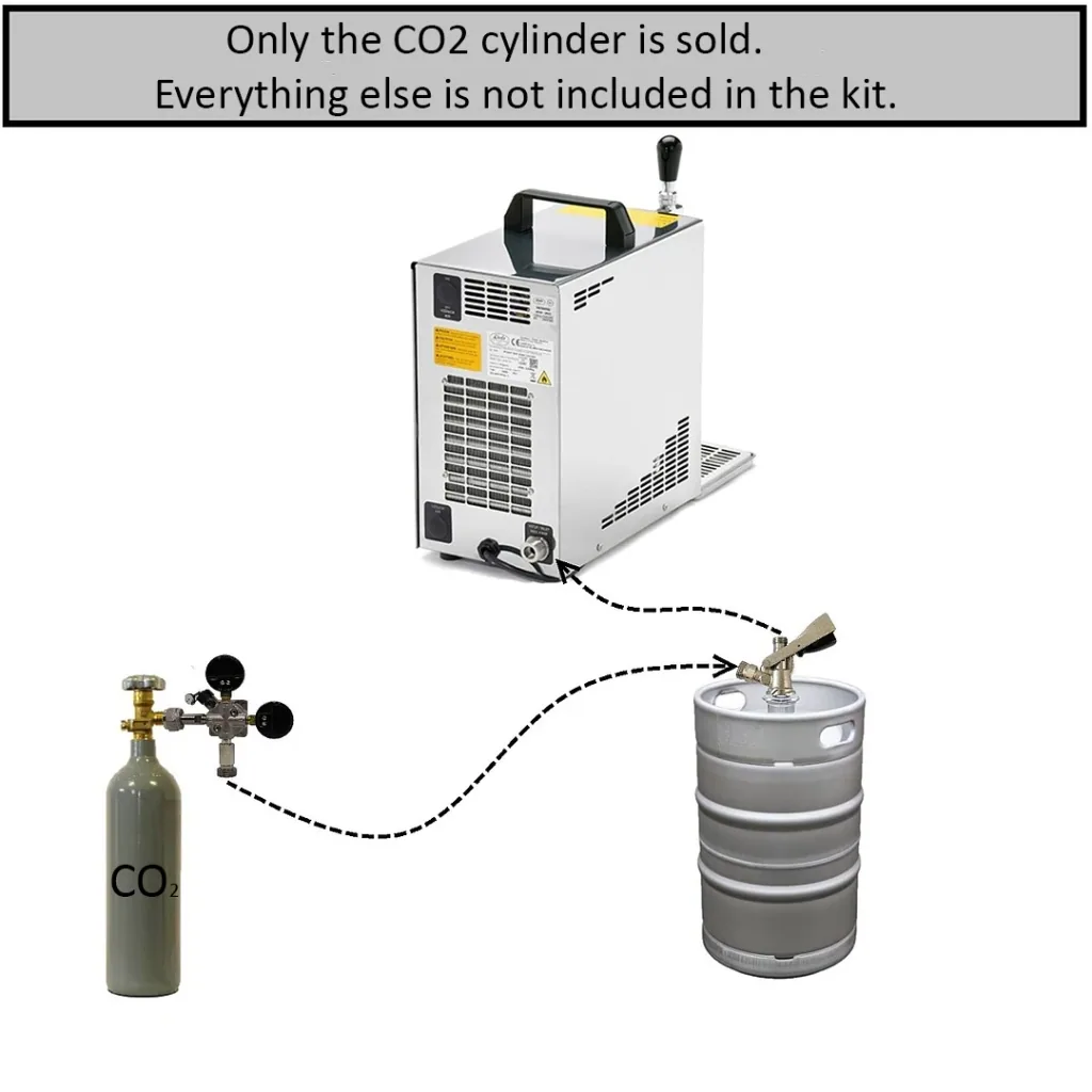Gas bottle, CO2 bottle - 2 kg