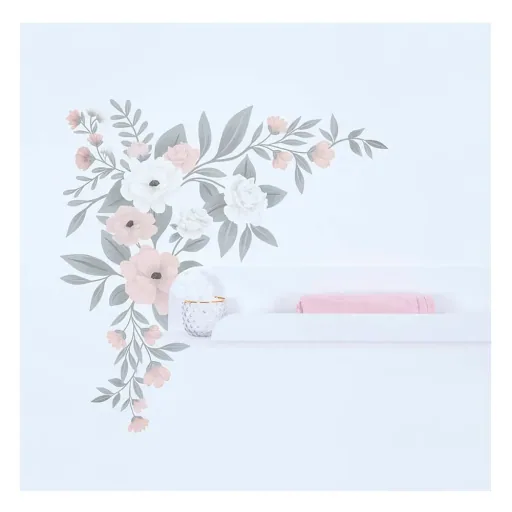 Lilipinso Wall Sticker L delicate flower arrangement pink white