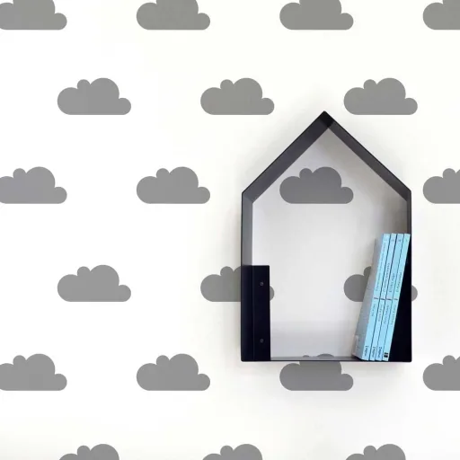 Tresxics Wall Sticker Clouds Gray