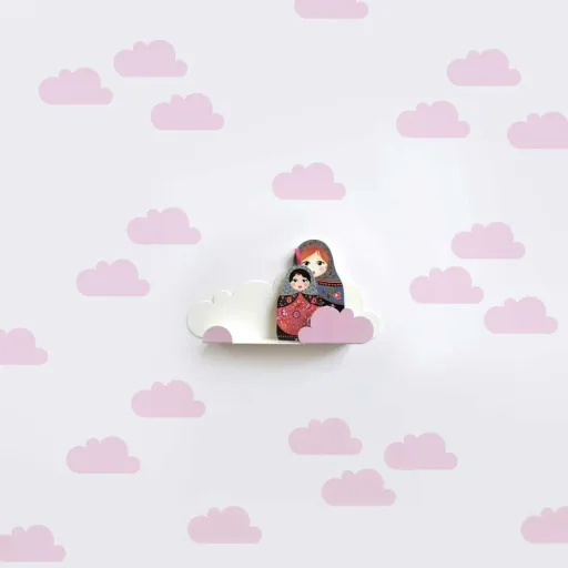 Tresxics Wall Sticker clouds pink