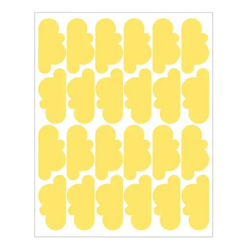 Tresxics Wall Sticker clouds yellow