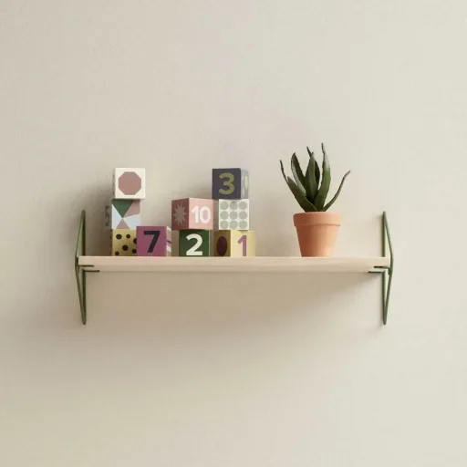 Kids concept wallboard wood/metal nature with green