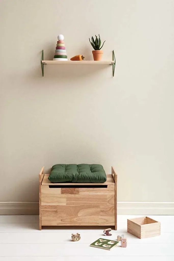 Kids concept wallboard wood/metal nature with green