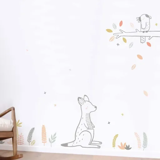 Lilipinso Wall Sticker A3 leaf range green coral