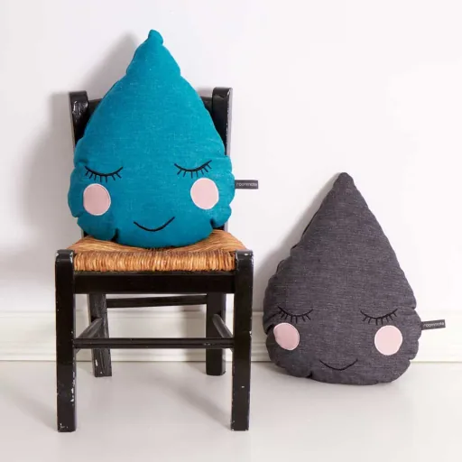 Rooms decorative pillows drops anthracite