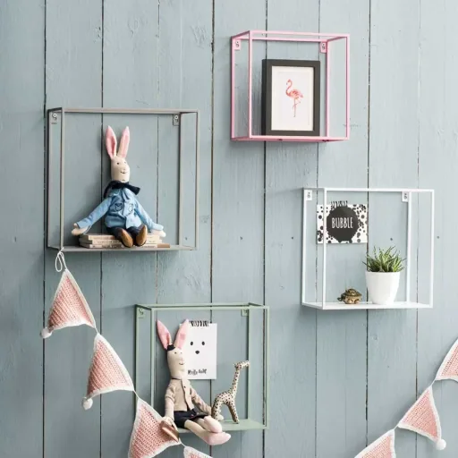Kidsdepot Wall Shelves Metal Gray
