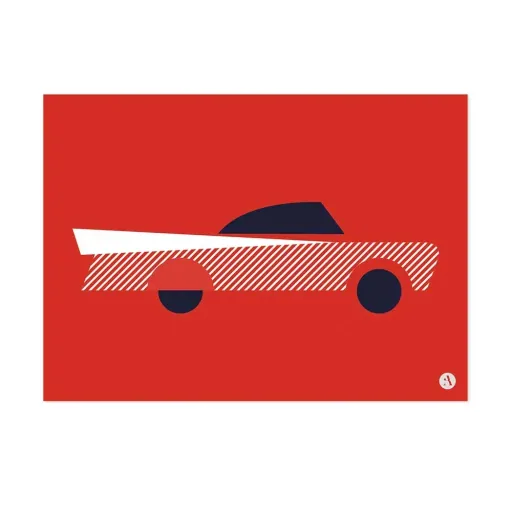 Lilipinso poster set vehicles red blue yellow