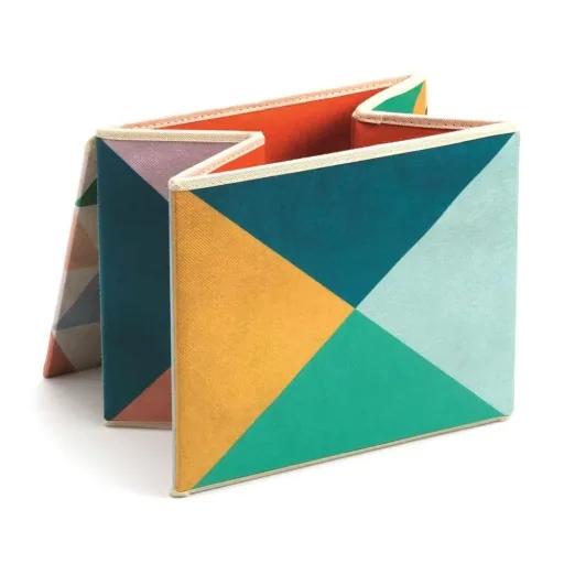 Djeco storage stool colorful