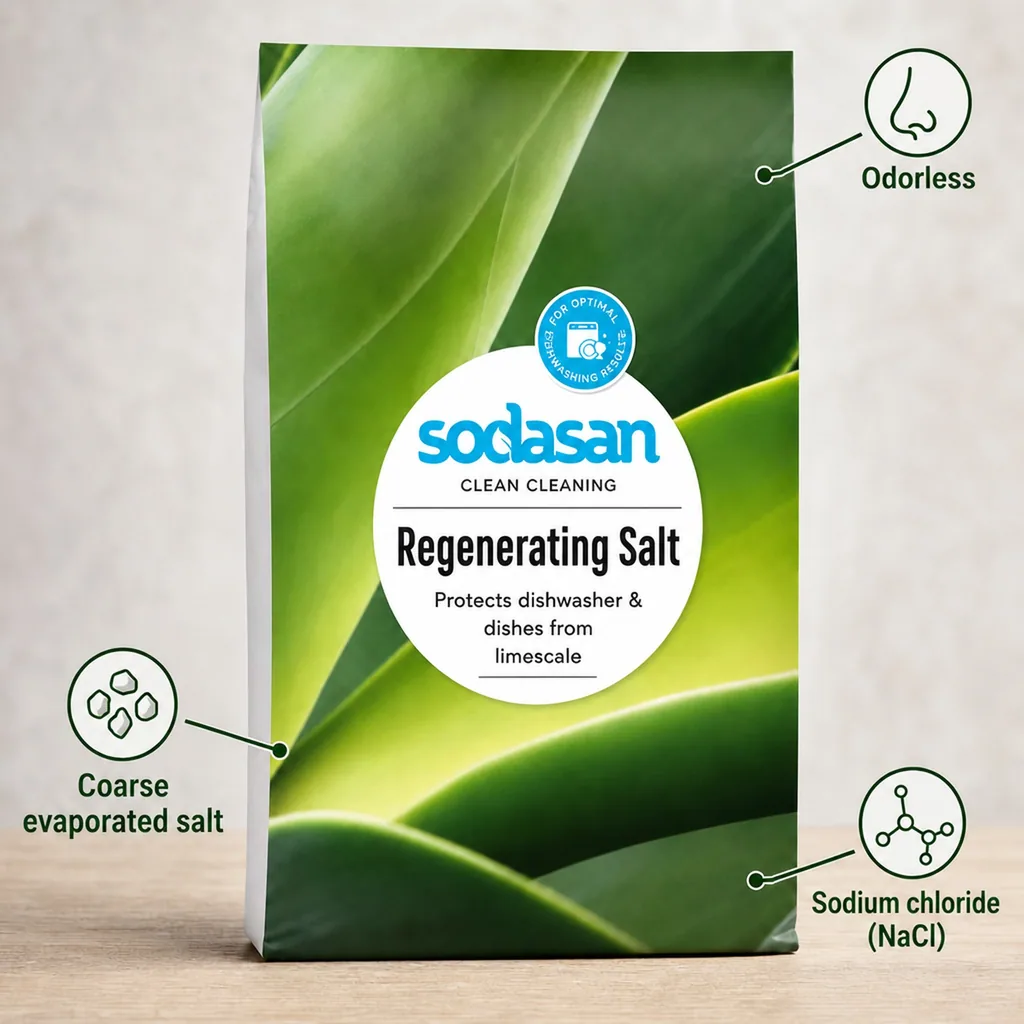 Dishwasher salt 2kg, regenerating salt, water softener salt, dish salt