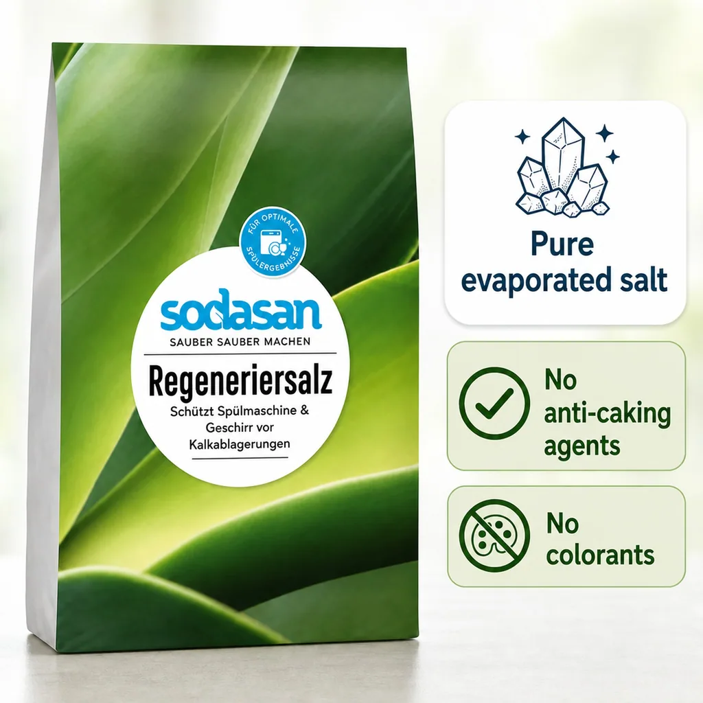 Dishwasher salt 2kg, regenerating salt, water softener salt, dish salt
