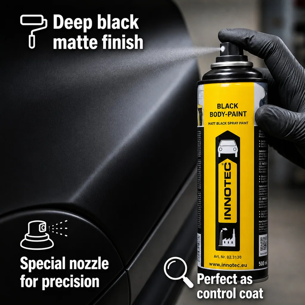 Matte Black Paint, Black Body Paint 500 ml, Matte Black Spray Paint, Car Body Paint