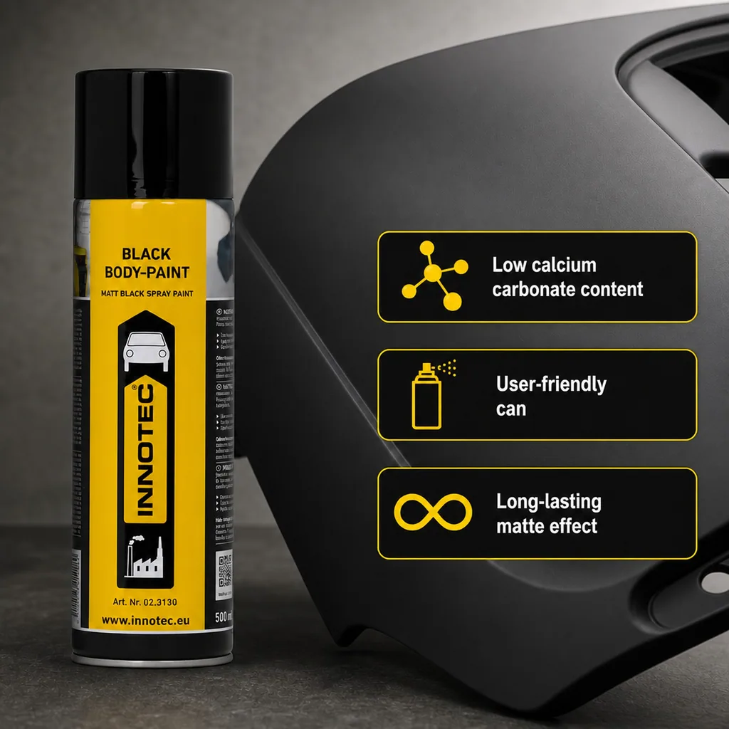 Matte Black Paint, Black Body Paint 500 ml, Matte Black Spray Paint, Car Body Paint