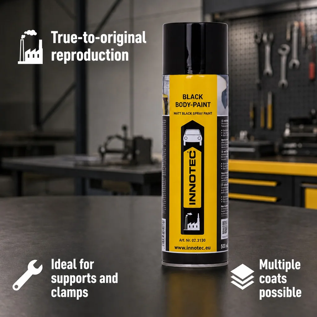 Matte Black Paint, Black Body Paint 500 ml, Matte Black Spray Paint, Car Body Paint