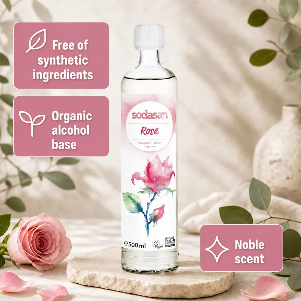 Room Fragrance Refill, Rose Room Fragrance, Natural Air Freshener, 500ml Rose Scent