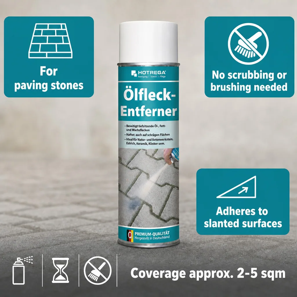 Oil stain remover, Oil stain remover spray, 500 ml spraydose, oil stain cleaner