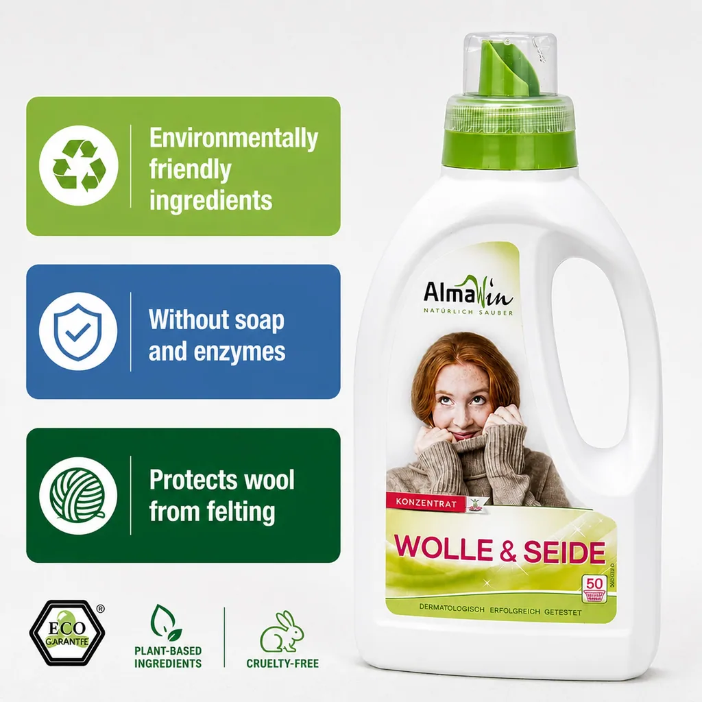 Wool Detergent, Silk Detergent, Delicate Detergent 750 ml, Wool Wash, Silk Wash