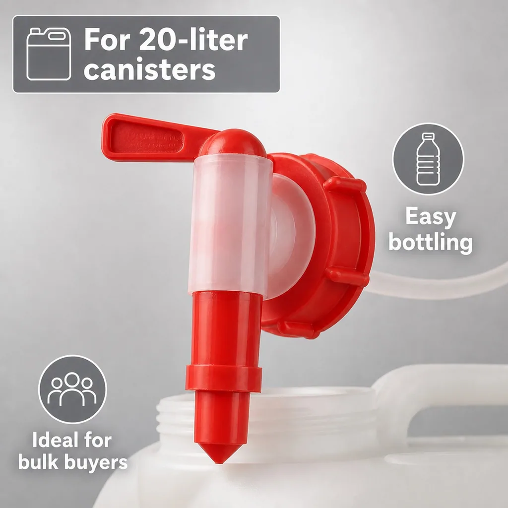 Dispensing Tap for 20 Liter Container, Spigot for Liquid Container