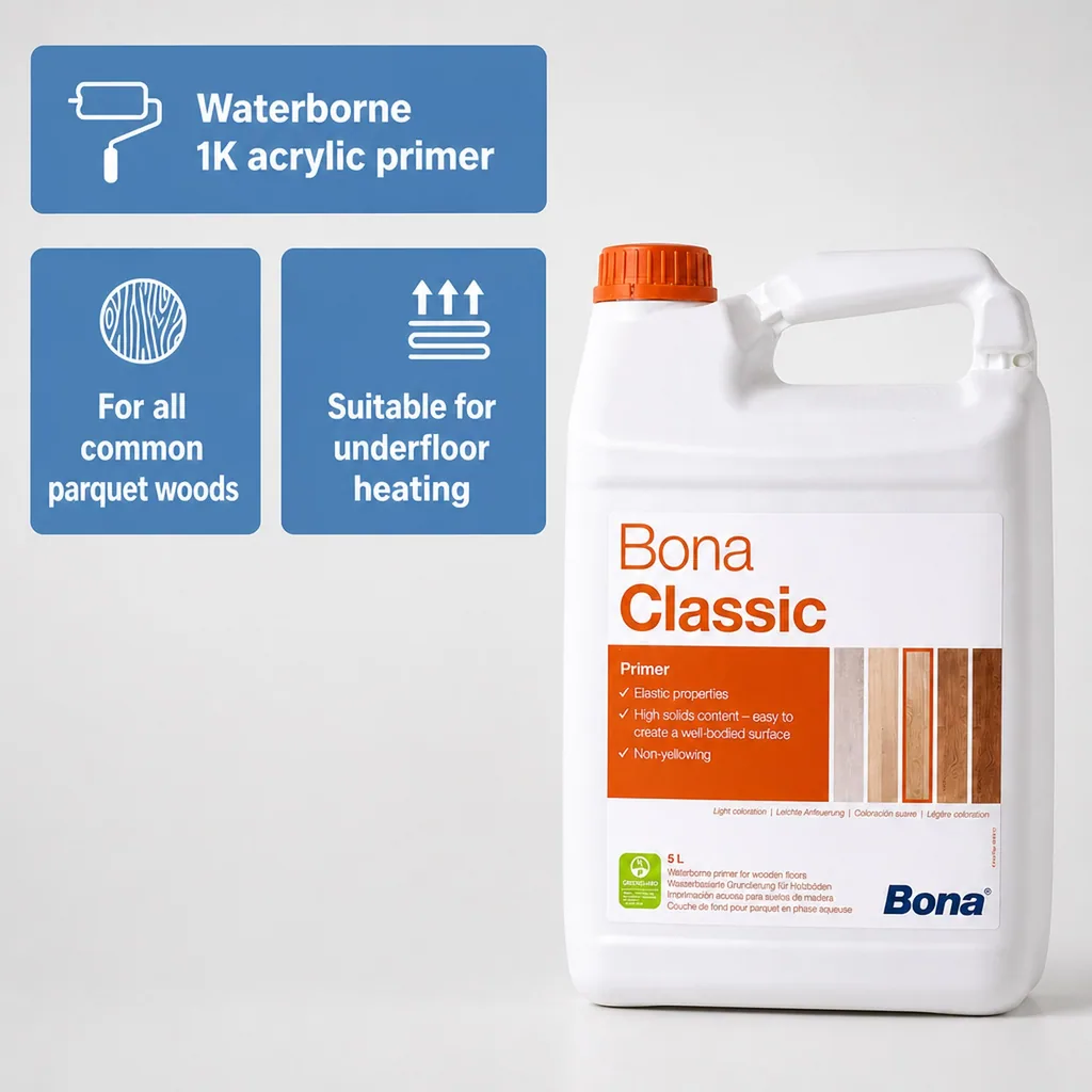 Wood Floor Primer, 5 Liter, Floor Base Coat