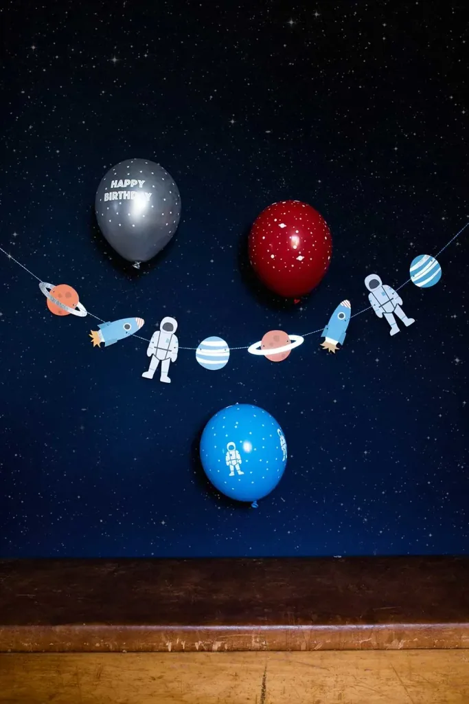 Ava & yves balloons space natural rubber