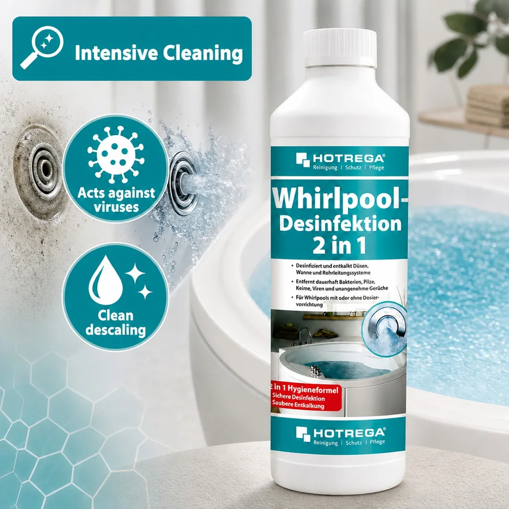 Hot Tub Sanitizer, Whirlpool Sanitizer, 500 ml Concentrate, Hot Tub Cleaner