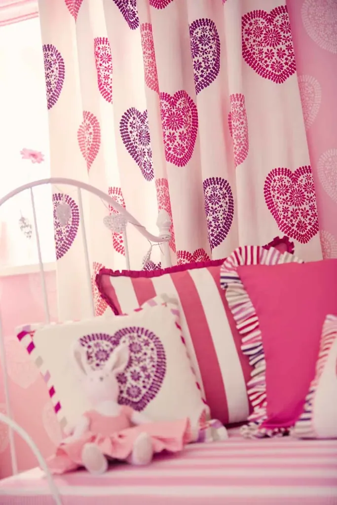 Harlequin all about me wallpaper pink hearts white