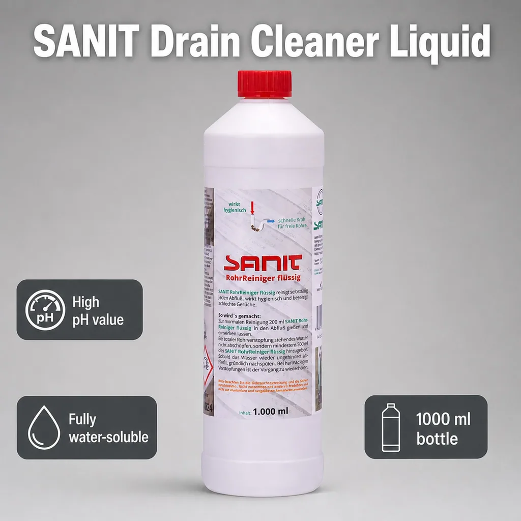 Drain Cleaner, Liquid, 1000 ml, Pipe Cleaner, Drain Unblocker