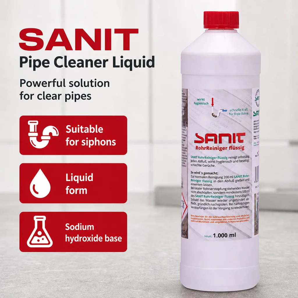 Drain Cleaner, Liquid, 1000 ml, Pipe Cleaner, Drain Unblocker