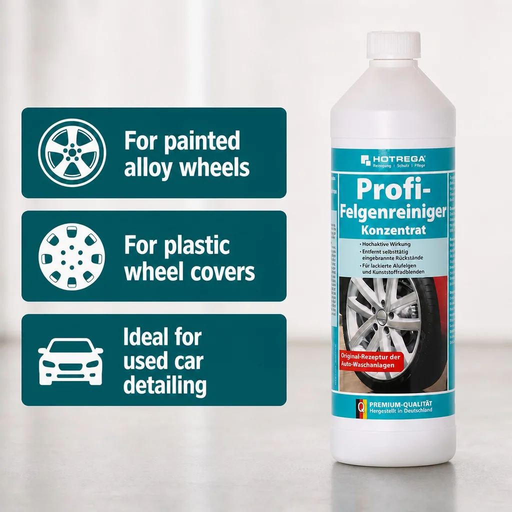 Wheel Cleaner 1 Liter, Wheel Cleaner Concentrate, Alloy Wheel Cleaner, Rim Cleaner