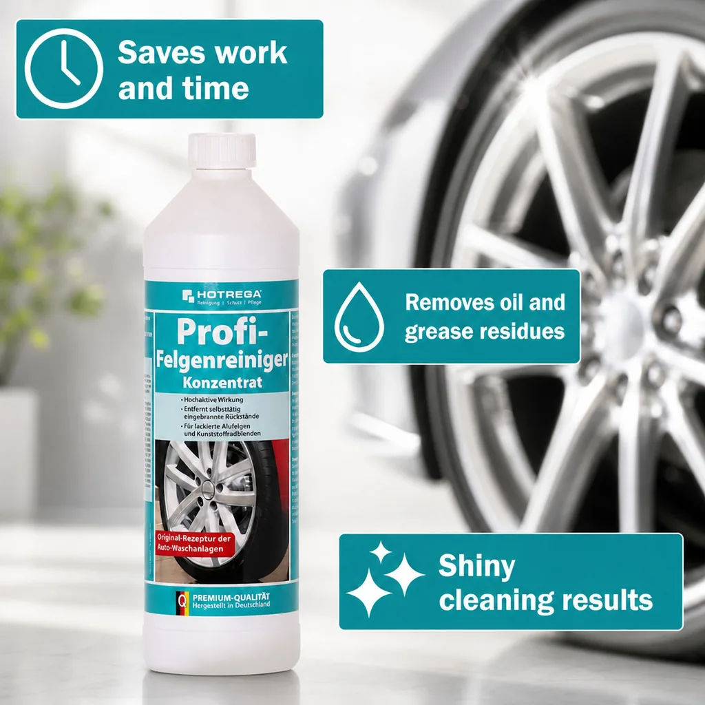 Wheel Cleaner 1 Liter, Wheel Cleaner Concentrate, Alloy Wheel Cleaner, Rim Cleaner