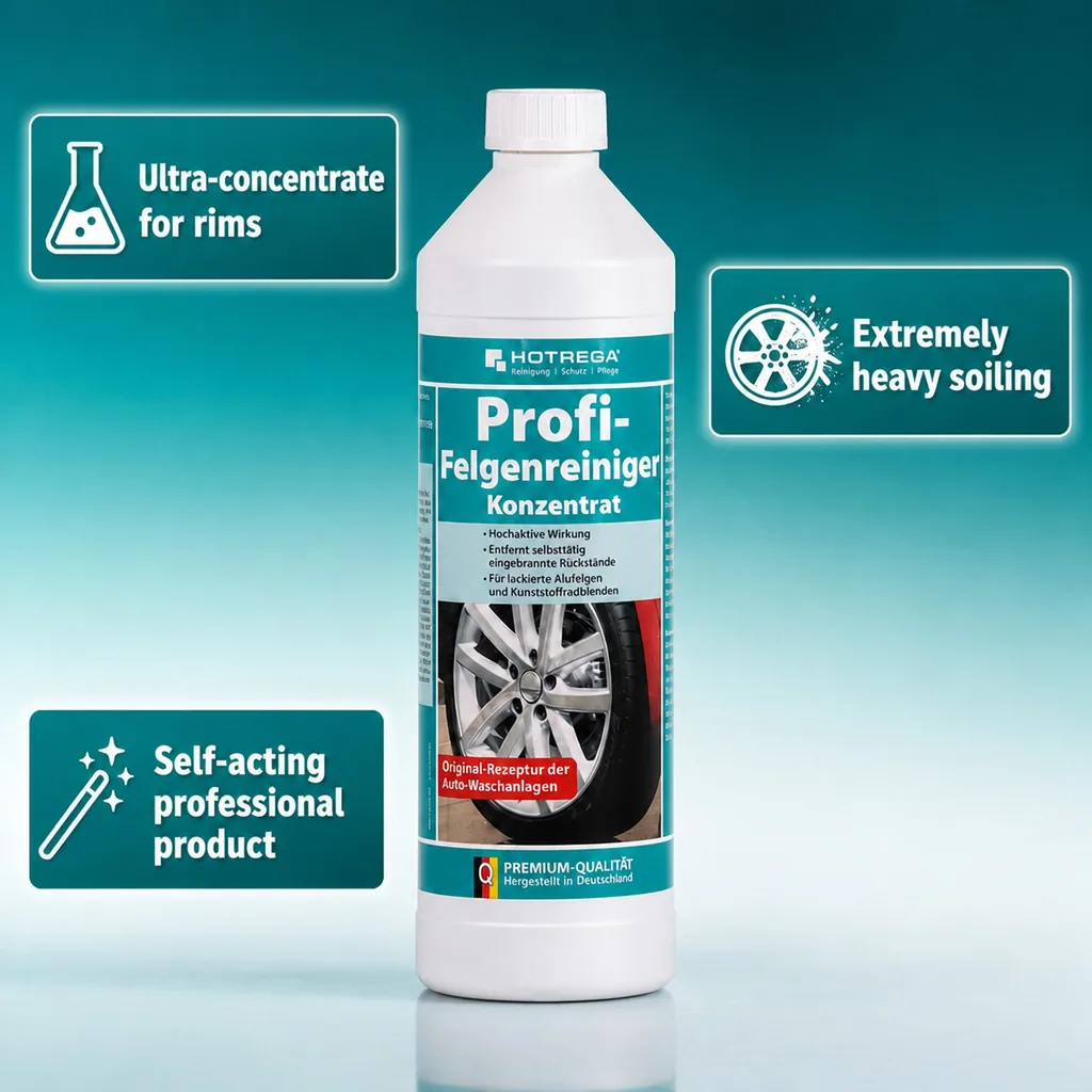 Wheel Cleaner 1 Liter, Wheel Cleaner Concentrate, Alloy Wheel Cleaner, Rim Cleaner