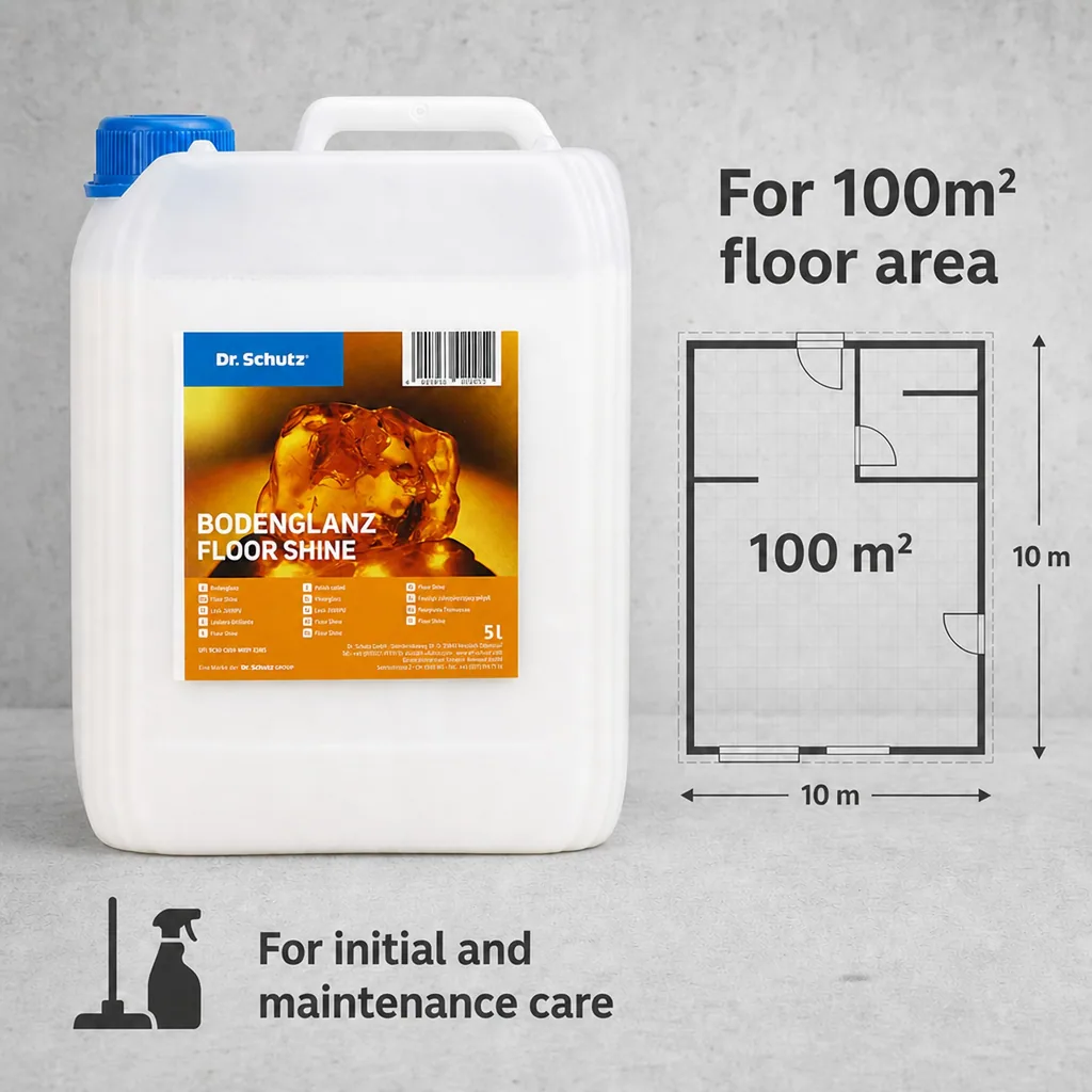 Floor cleaner 5 Liter, floor polish, floor finish