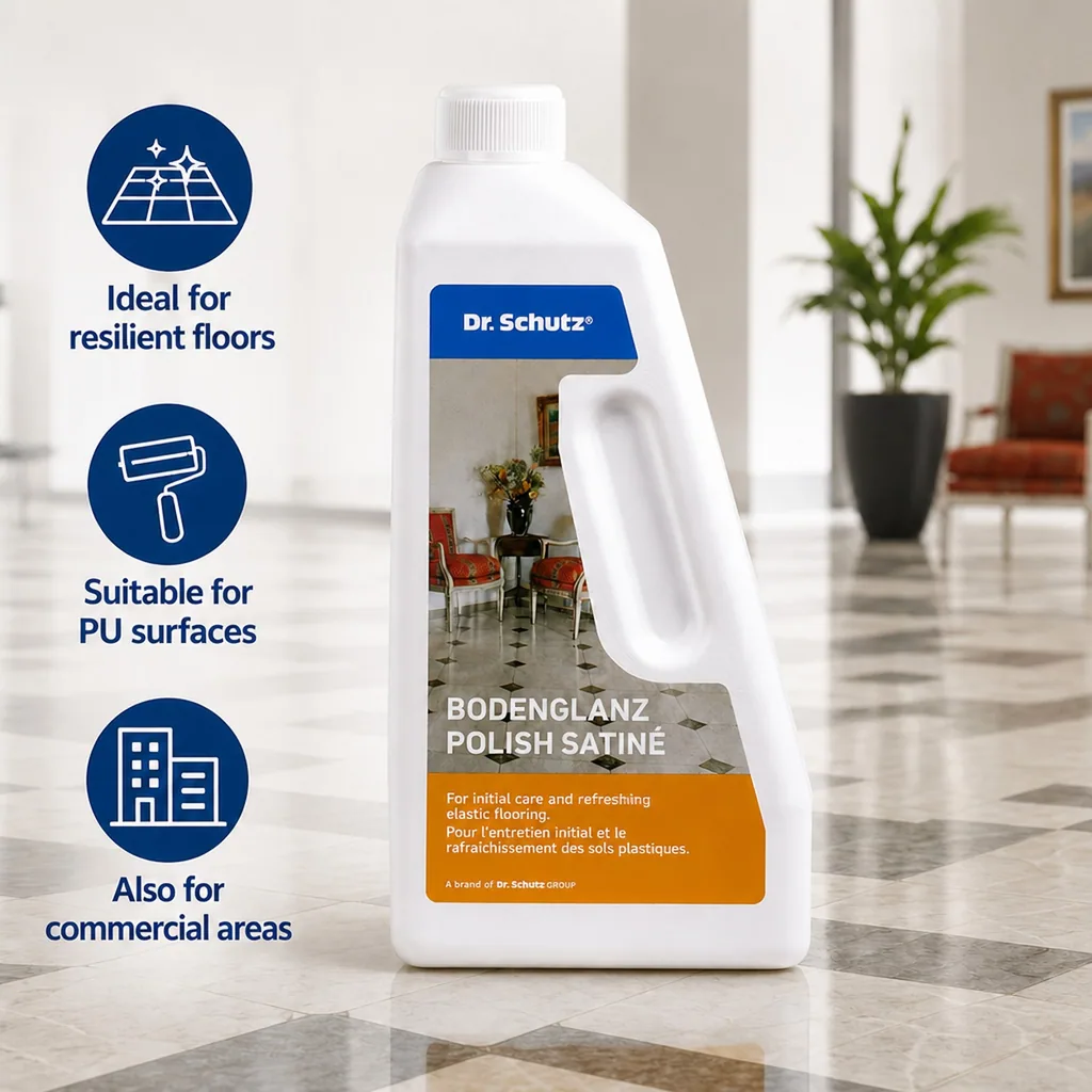 Floor cleaner, floor polish, floor finish, 750ml for 15m², floor care