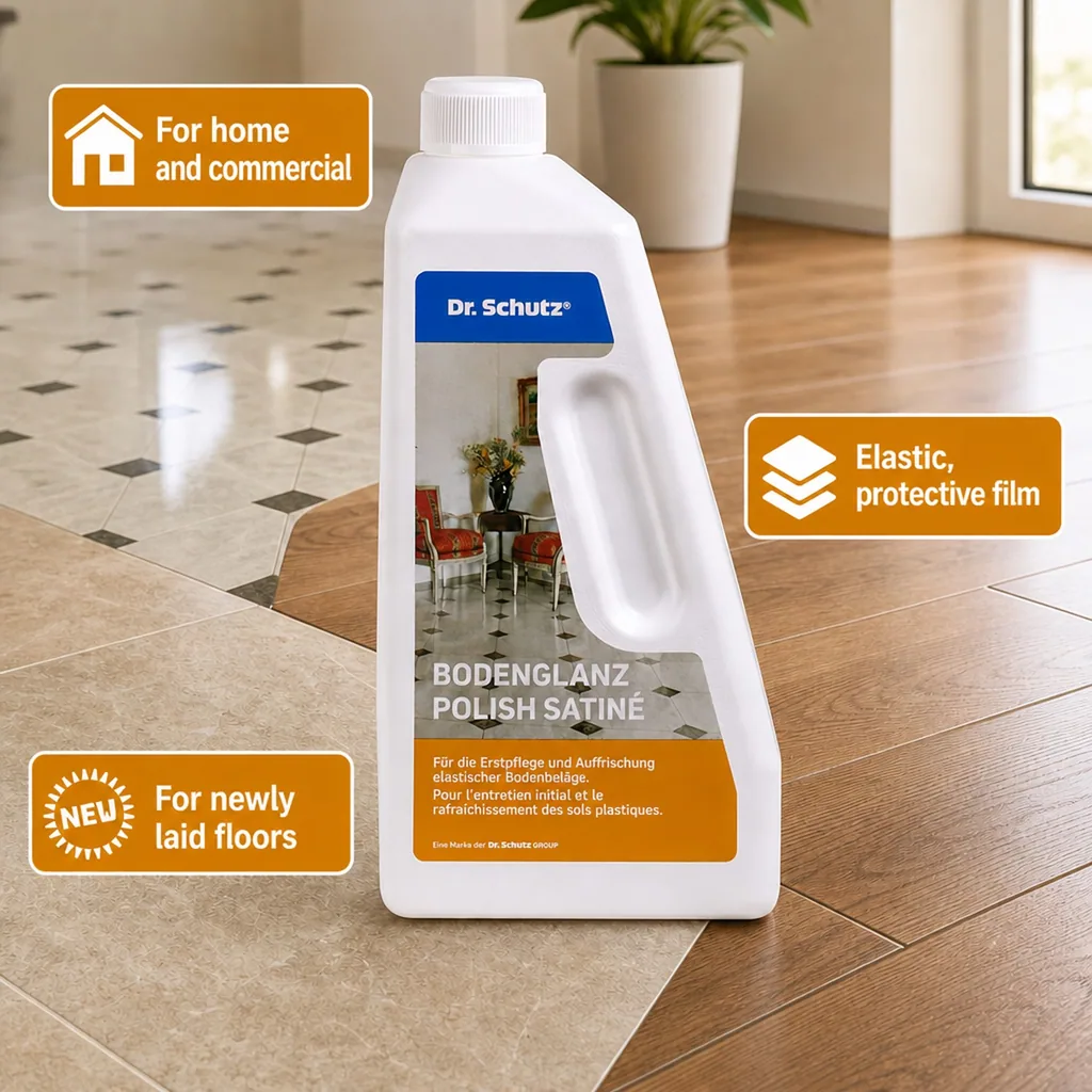 Floor cleaner, floor polish, floor finish, 750ml for 15m², floor care