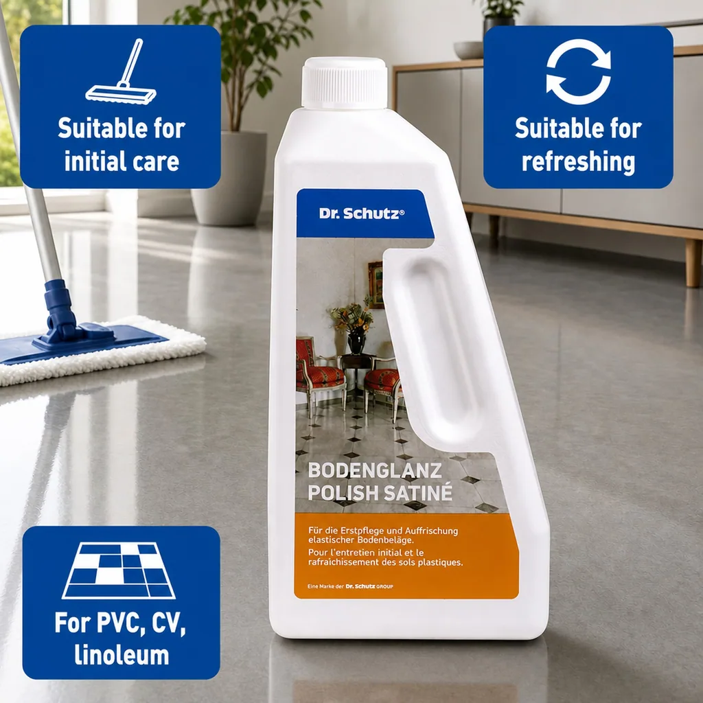Floor cleaner, floor polish, floor finish, 750ml for 15m², floor care