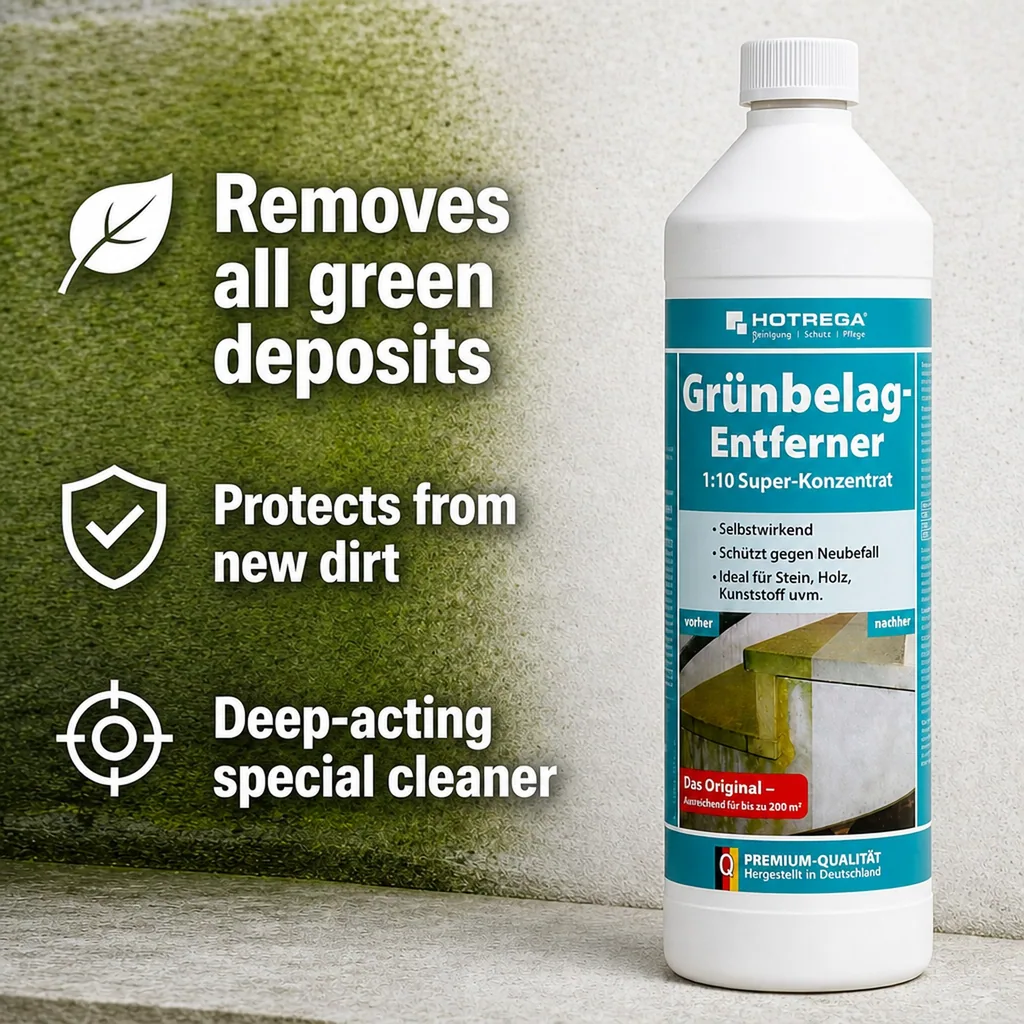 Algae remover concentrate 1 Liter, Moss remover concentrate, Green growth remover concentrate