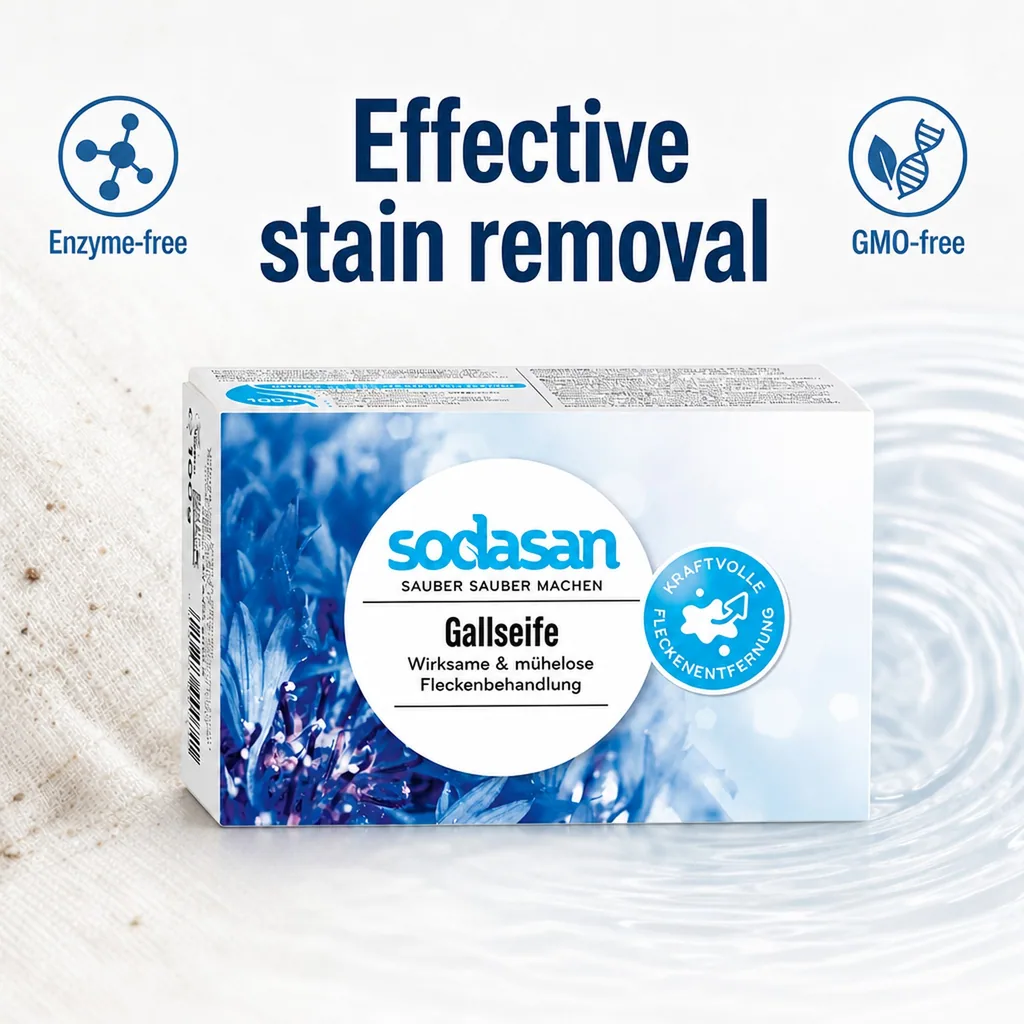 Stain remover bar, laundry stain stick, natural stain remover, 100 g gall soap