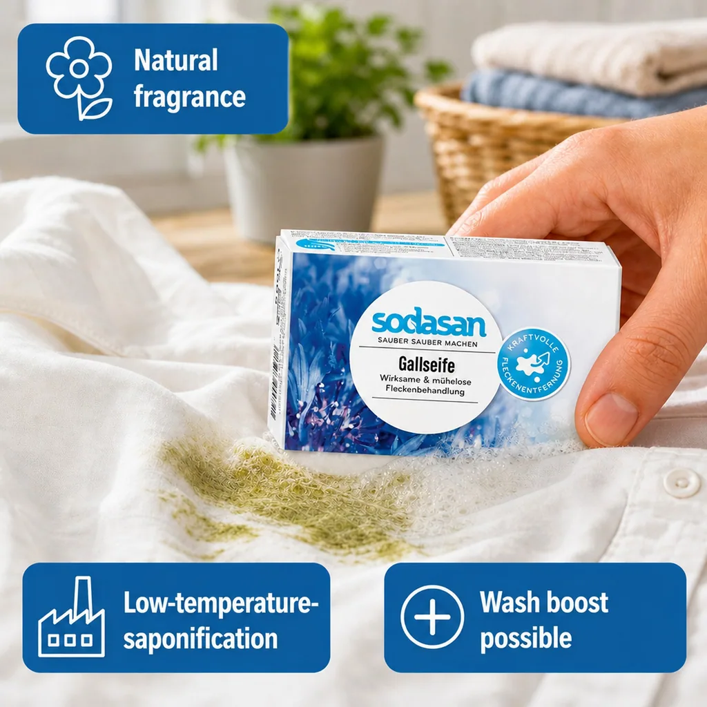 Stain remover bar, laundry stain stick, natural stain remover, 100 g gall soap