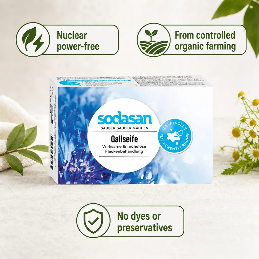Stain remover bar, laundry stain stick, natural stain remover, 100 g gall soap