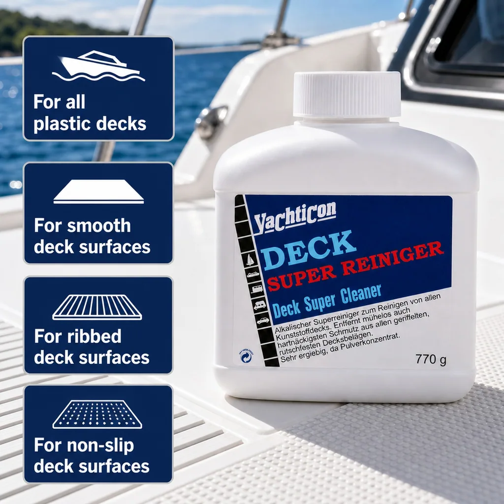Deck Cleaner, Super Reiniger 770 g, Marine Deck Cleaner, Non Slip Deck Cleaner