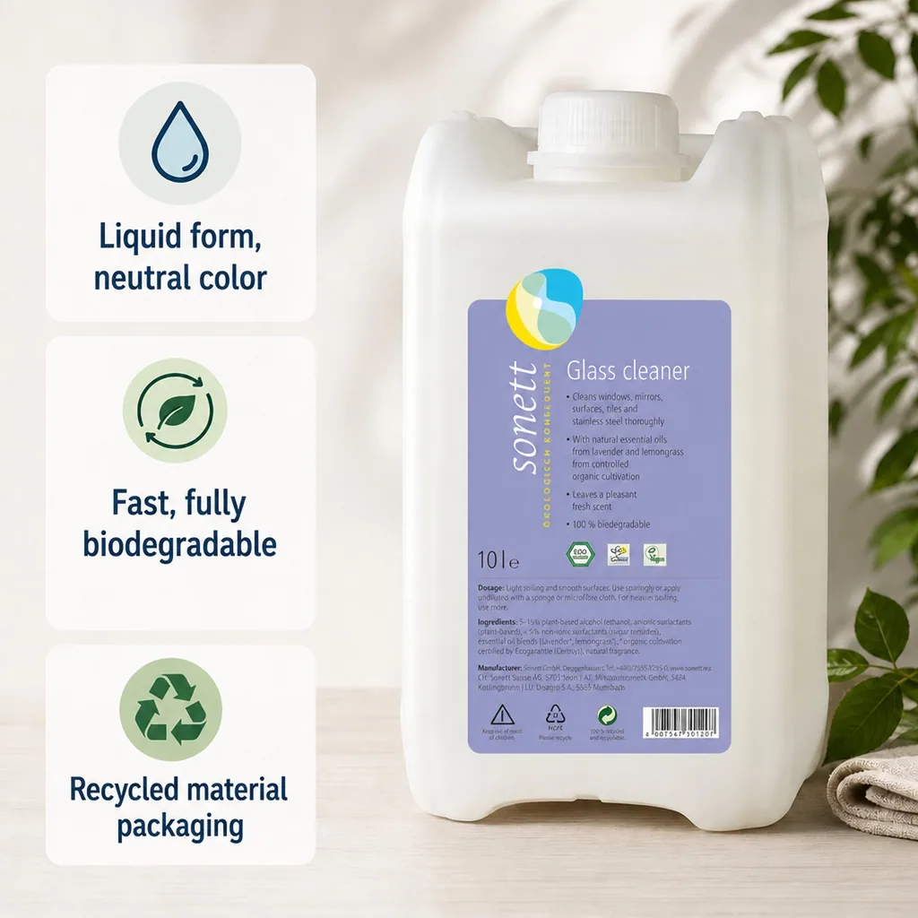 Glass Cleaner 10 Liter, Window Cleaner, Commercial Glass Cleaner