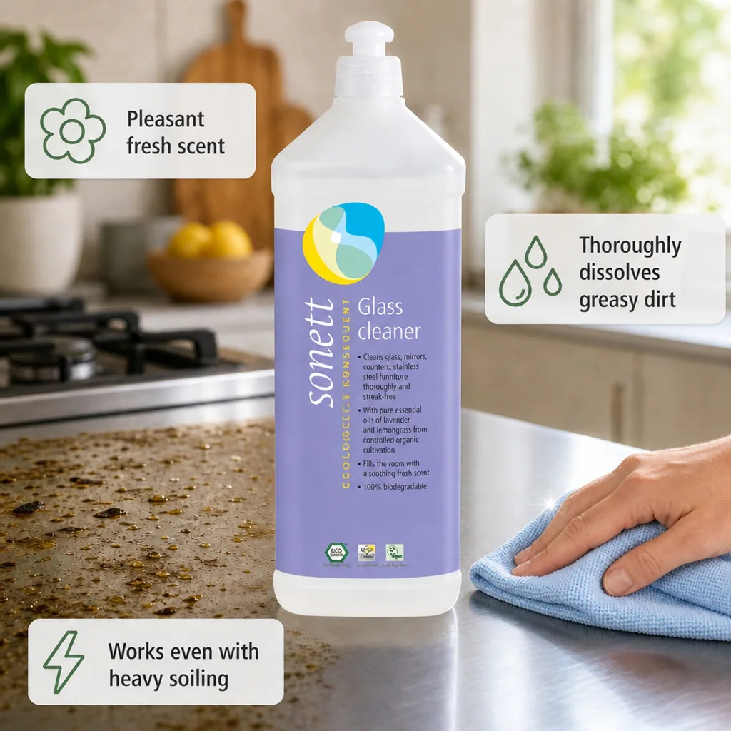 Glass Cleaner 1 Liter Refill, Window Cleaner Refill, Streak Free Glass Cleaner
