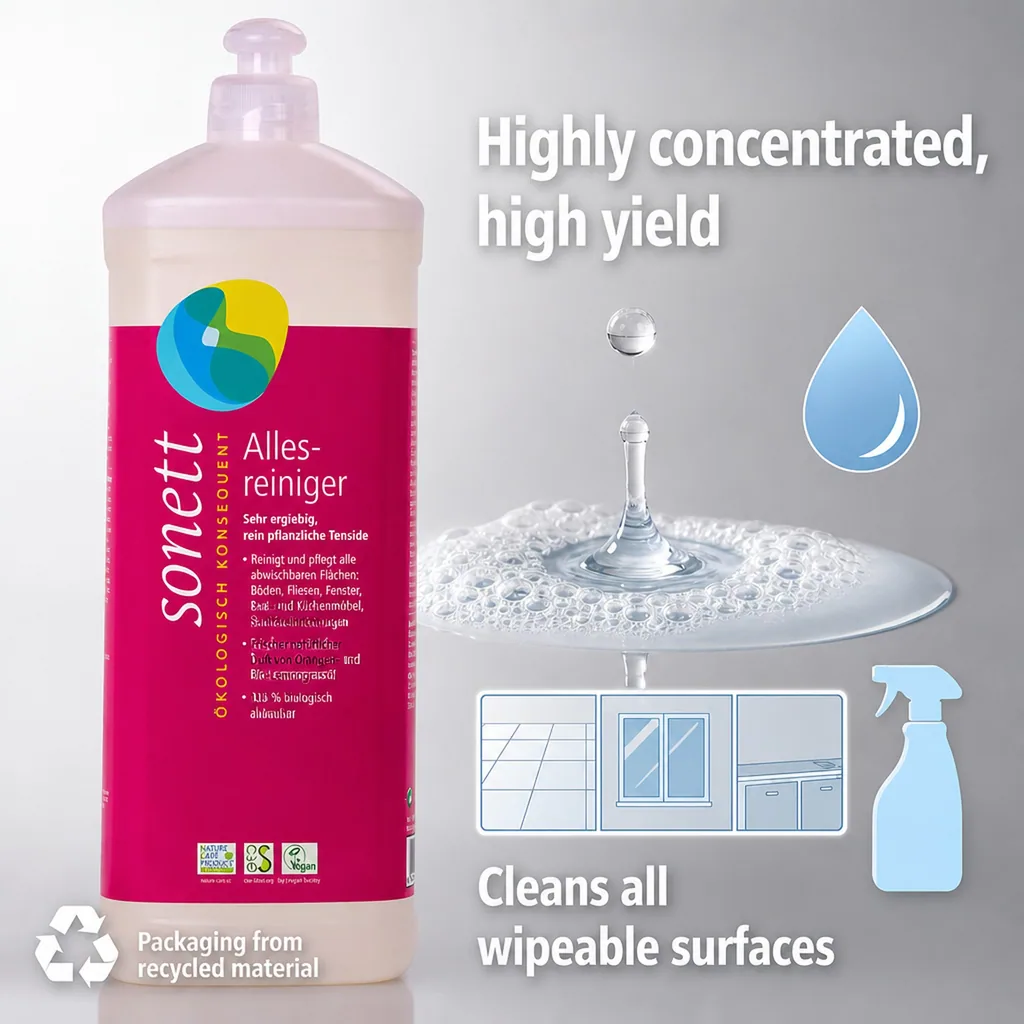 All-purpose Cleaner 1 Liter, Multi Surface Cleaner, Household Cleaner