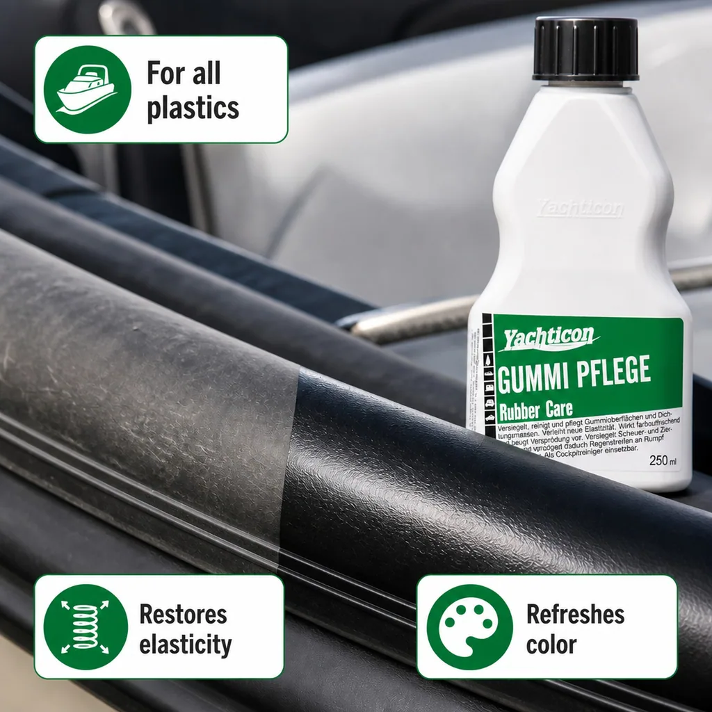 Rubber Protectant, Rubber Cleaner, Rubber Restorer, 250 ml Rubber Care