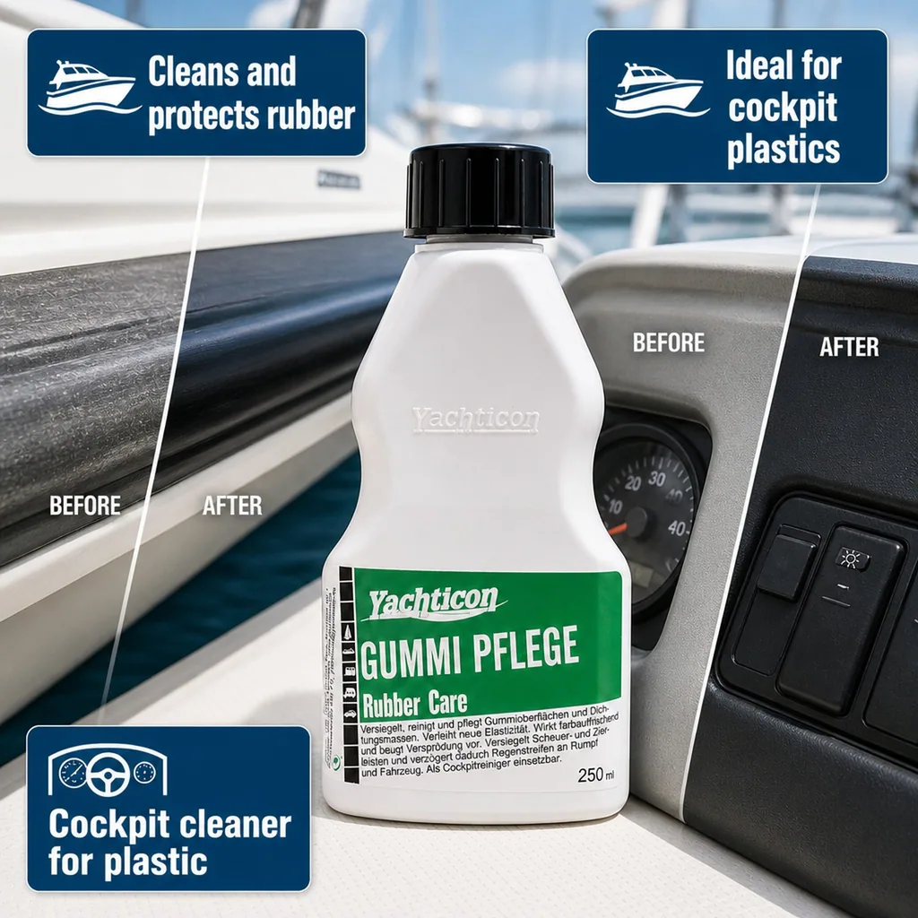 Rubber Protectant, Rubber Cleaner, Rubber Restorer, 250 ml Rubber Care