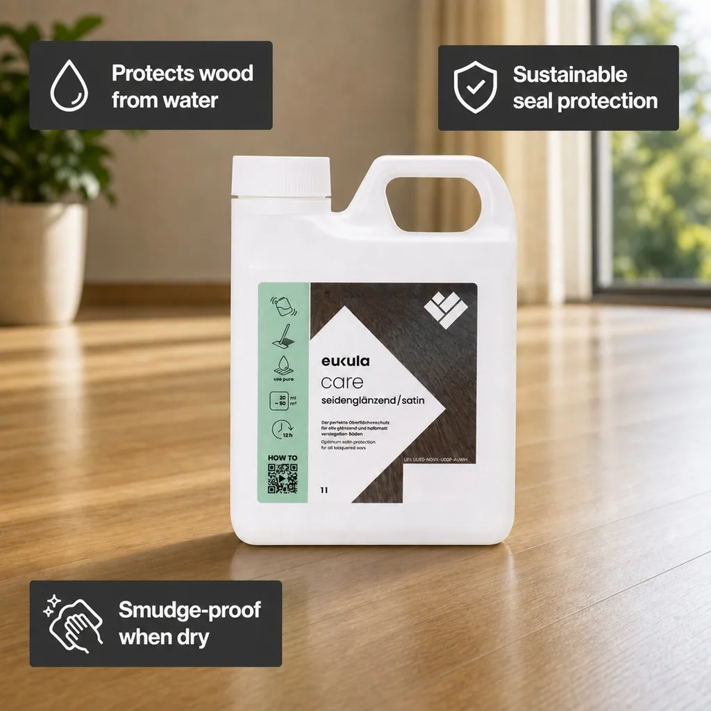 Wood Floor Cleaner, Wood Floor Care, 1 Liter Silk Gloss Floor Care