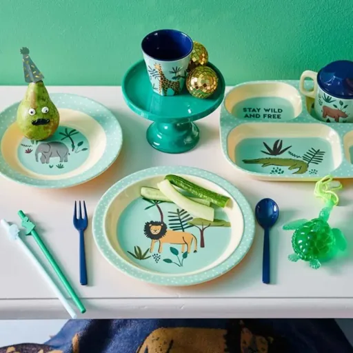 Rice children bowl jungle young melamine