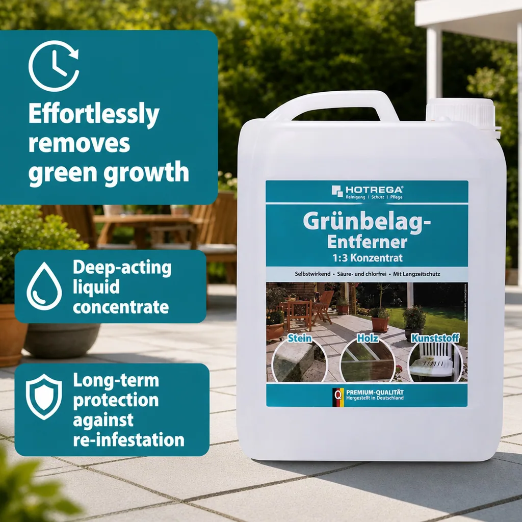 Algae Remover, Green Growth Remover, 5 Liter Algae Killer, Concentrate