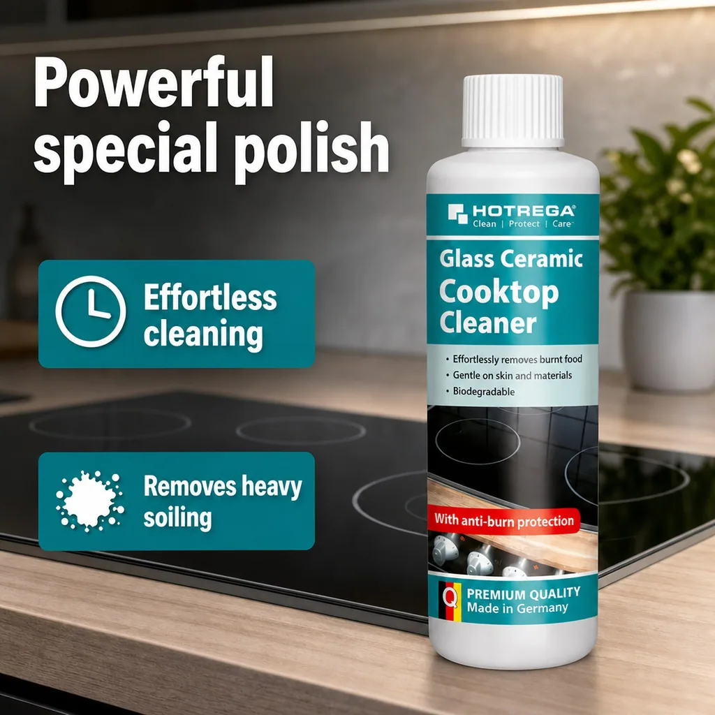 Cooktop Cleaner, Glass Ceramic Cooktop Cleaner 250 ml, Stove Top Cleaner
